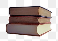 Vintage book stack png, transparent background