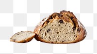 Sourdough bread png, transparent background