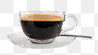 Hot Americano coffee png, transparent background