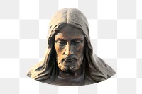 Jesus Christ statue png, transparent background