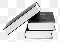 Book stack png, transparent background