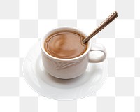 Hot chocolate cup png, transparent background