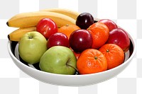 Fruit bowl png, transparent background