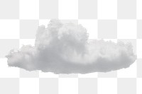 Fluffy cloud png sticker, transparent background