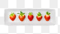 Strawberry fruits png, transparent background