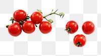 Cherry tomato fruit png sticker, transparent background