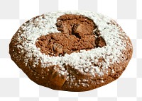 Homemade chocolate cookie png, transparent background