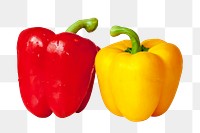 Bell pepper vegetable png, transparent background