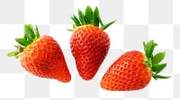 Strawberry fruit png, transparent background