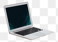 Laptop digital device png, transparent background