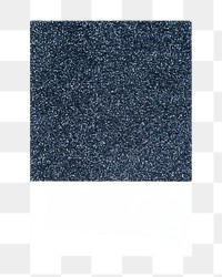 Blue glittered paper png, transparent background