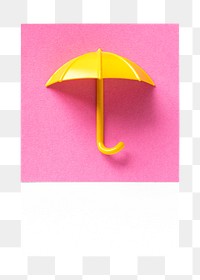 PNG Paper craft art of an umbrella, collage element, transparent background