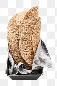 Tortilla wraps png food, transparent background