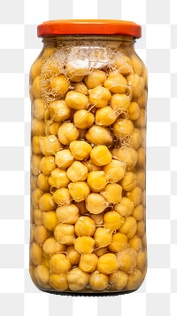 Canned chickpea png  food, transparent background