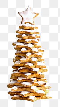 Christmas tree png gingerbread cookie, transparent background