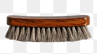 Wooden cleaning brush png, transparent background