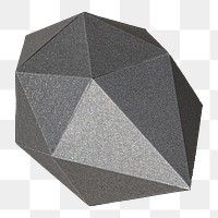 Png 3D octahedral polyhedron , transparent background