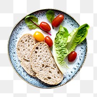 Healthy bread png, transparent background