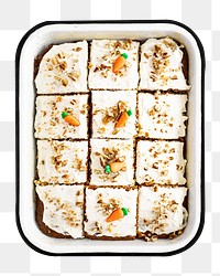 Carrot cake png, transparent background