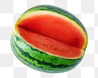 Watermelon fruit png sticker, transparent background