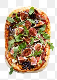 Fig pizza  png, transparent background