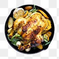 Roasted chicken png, transparent background