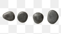 Zen stones png, transparent background