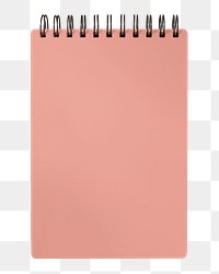 PNG pink ring binder notebook sticker, transparent background
