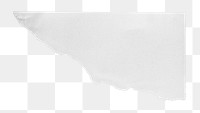 White paper png corner sticker, transparent background