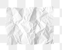 Wrinkled paper png sticker, transparent background