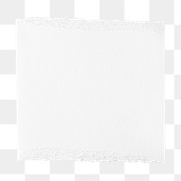 Torn note paper png sticker, transparent background