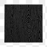 Black wood texture png sticker, transparent background