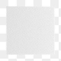 White notepaper png sticker, transparent background