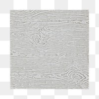 Gray wood texture png sticker, transparent background
