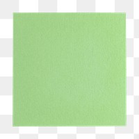 Green sticky note png sticker, transparent background