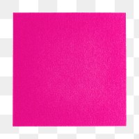 Pink sticky note png sticker, transparent background