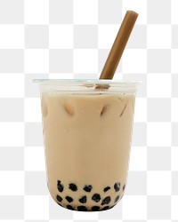 Bubble milk tea png, transparent background