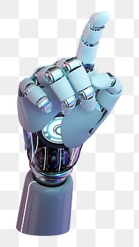 Robotic hand png sticker, transparent background