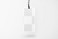 Clothing tag png transparent mockup