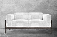 Sofa png mockup, transparent design