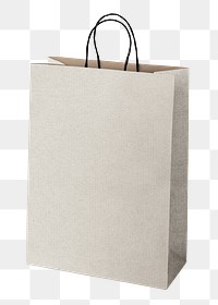 PNG minimal paper shopping bag sticker, transparent background