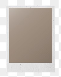 PNG instant film frame sticker, transparent background