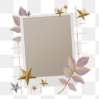 Autumn paper collage png sticker, transparent background