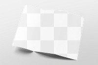 Tri-fold brochure png transparent mockup