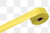 Yellow duct tape png sticker, transparent background