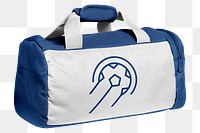 Gym duffle bag png sticker, transparent background