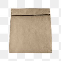 Blank paper bag png sticker, transparent background