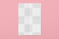 Poster png transparent paper mockup