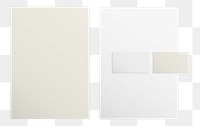 Blank corporate identity png, transparent background