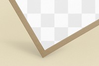 Poster paper png mockup, transparent design